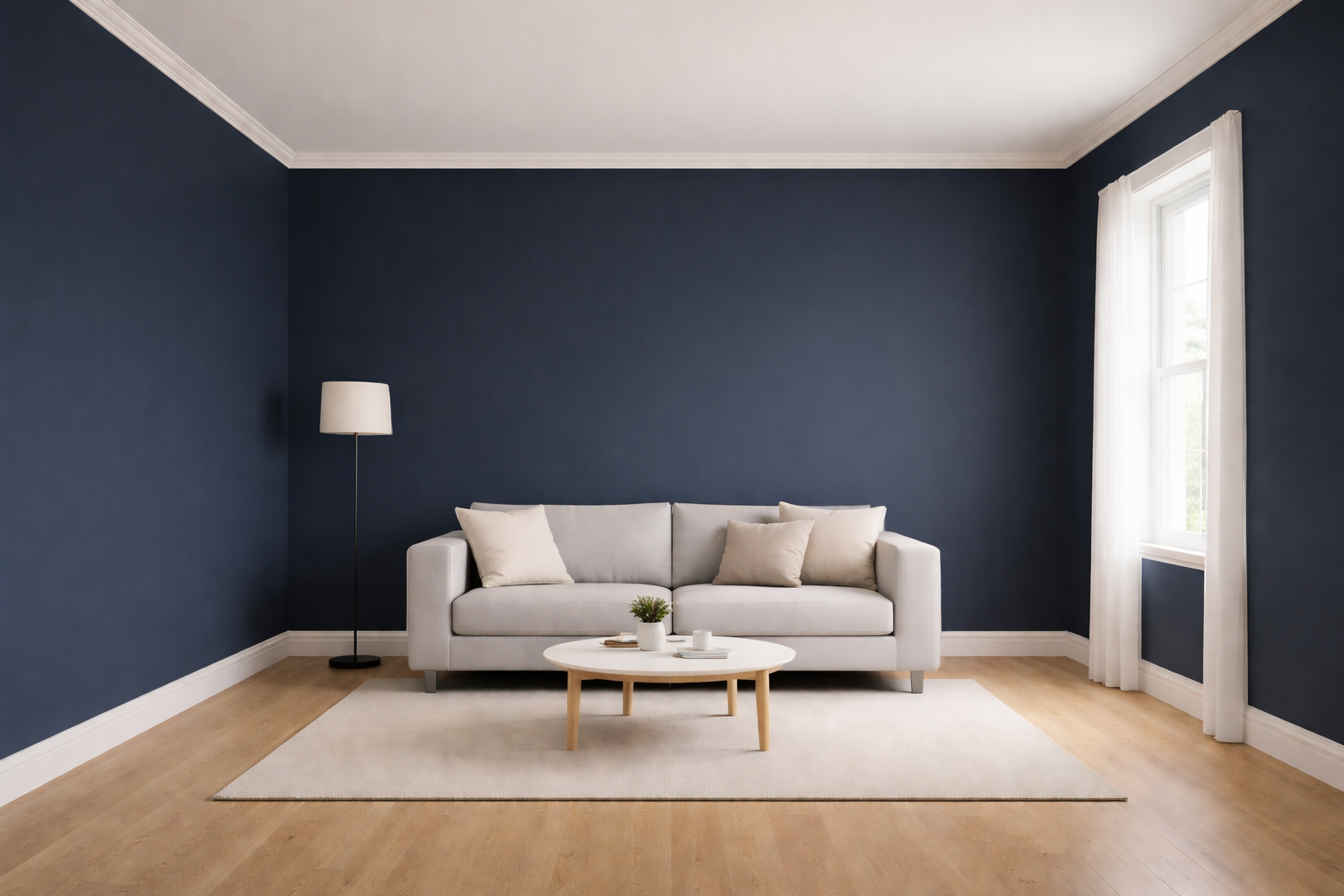 Room before paint color visualization