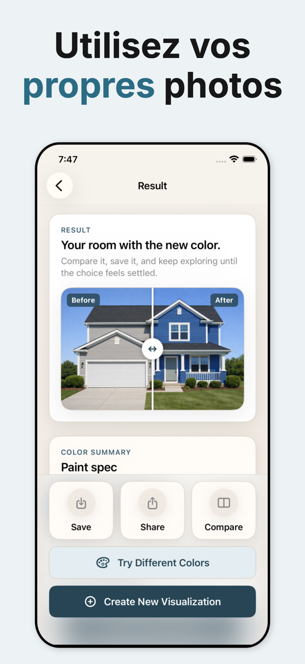 Paint Color Visualizer - AI surface detection