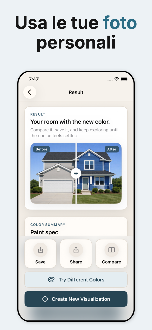 Paint Color Visualizer - AI surface detection