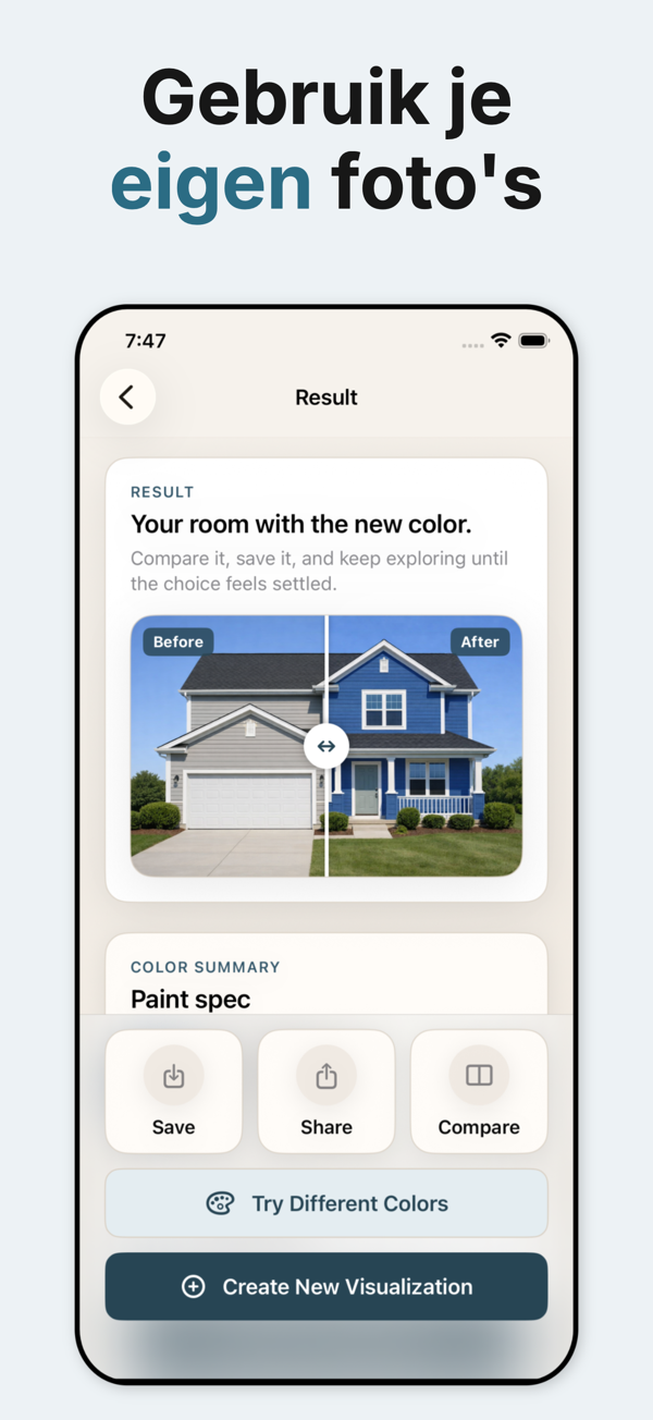 Paint Color Visualizer - AI surface detection