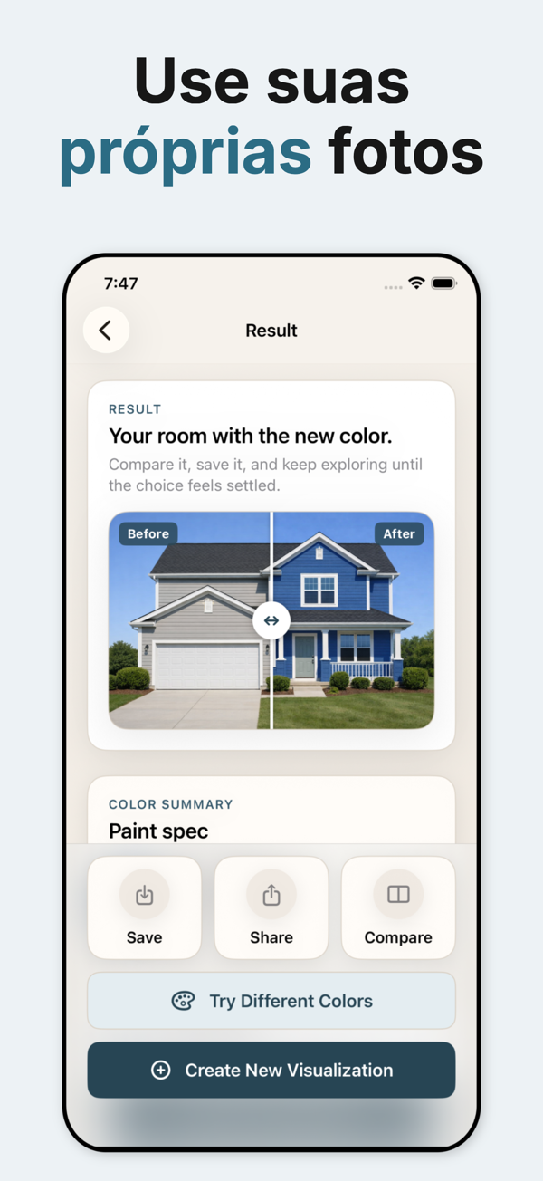 Paint Color Visualizer - AI surface detection