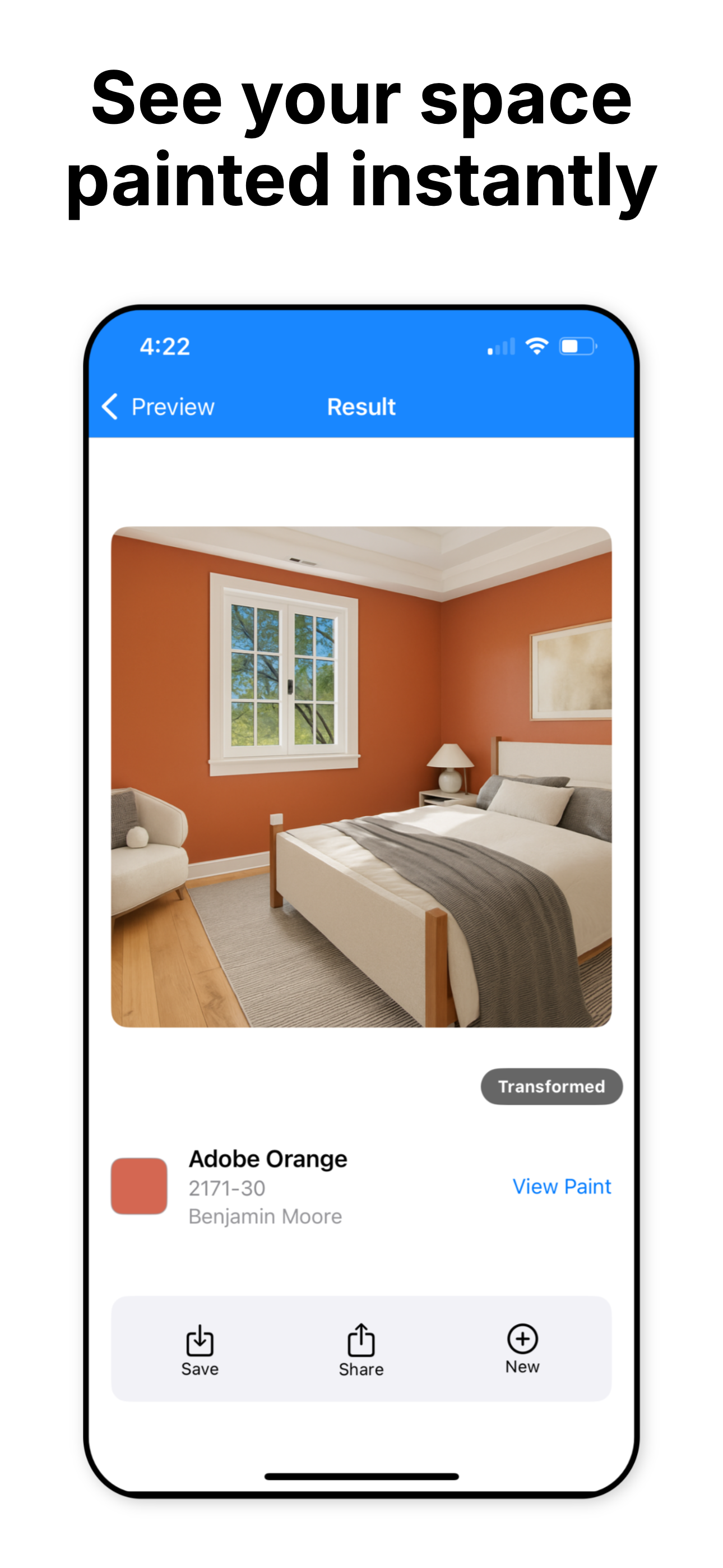 Paint Color Visualizer App - AI-powered room visualization